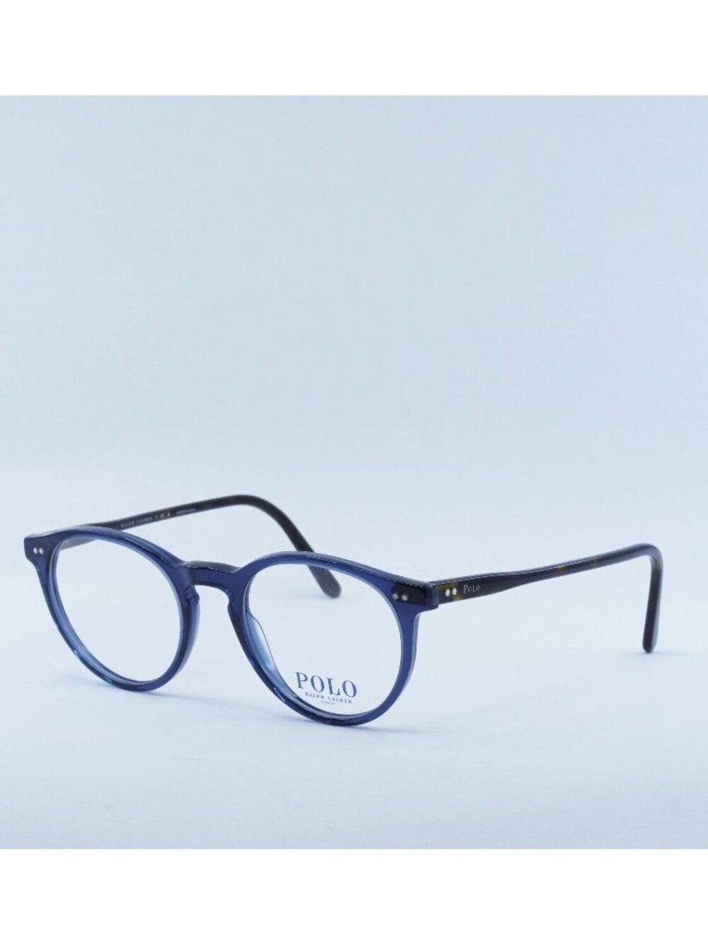 Polo Ralph Lauren PH2083 5276 Eyeglasses Shiny Transparent Blue 48mm